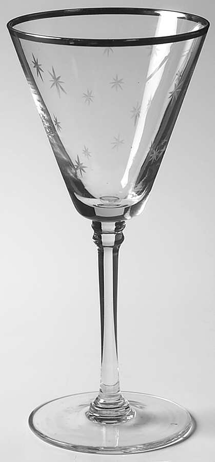 Tis the Season Platinum Water Goblet by St Nicholas Square-1