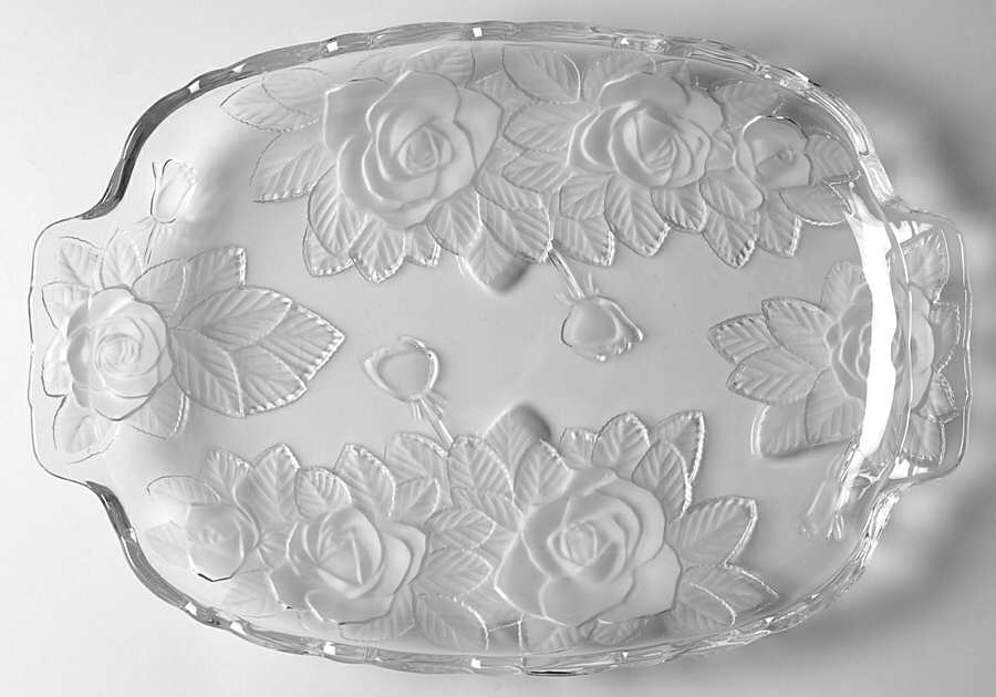 Winter Rose 15' Oblong Tray by Studio Nova-1