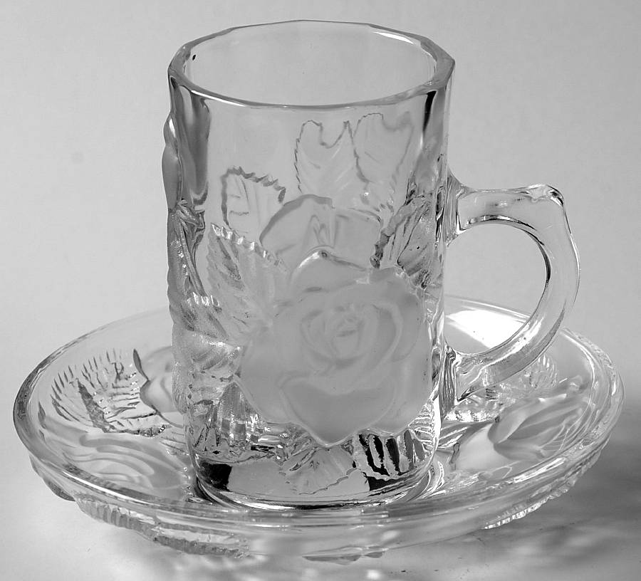 Winter Rose Demitasse Cup & Saucer Set by Studio Nova-1