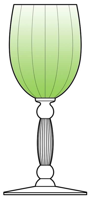 SEN4 Vaseline Water Goblet by Seneca-1