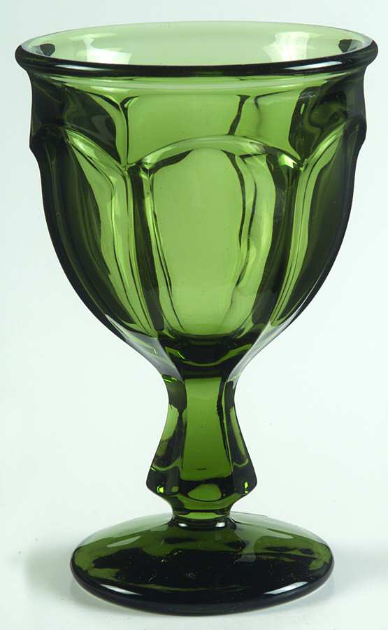 Maison Green Water Goblet by Sasaki-1
