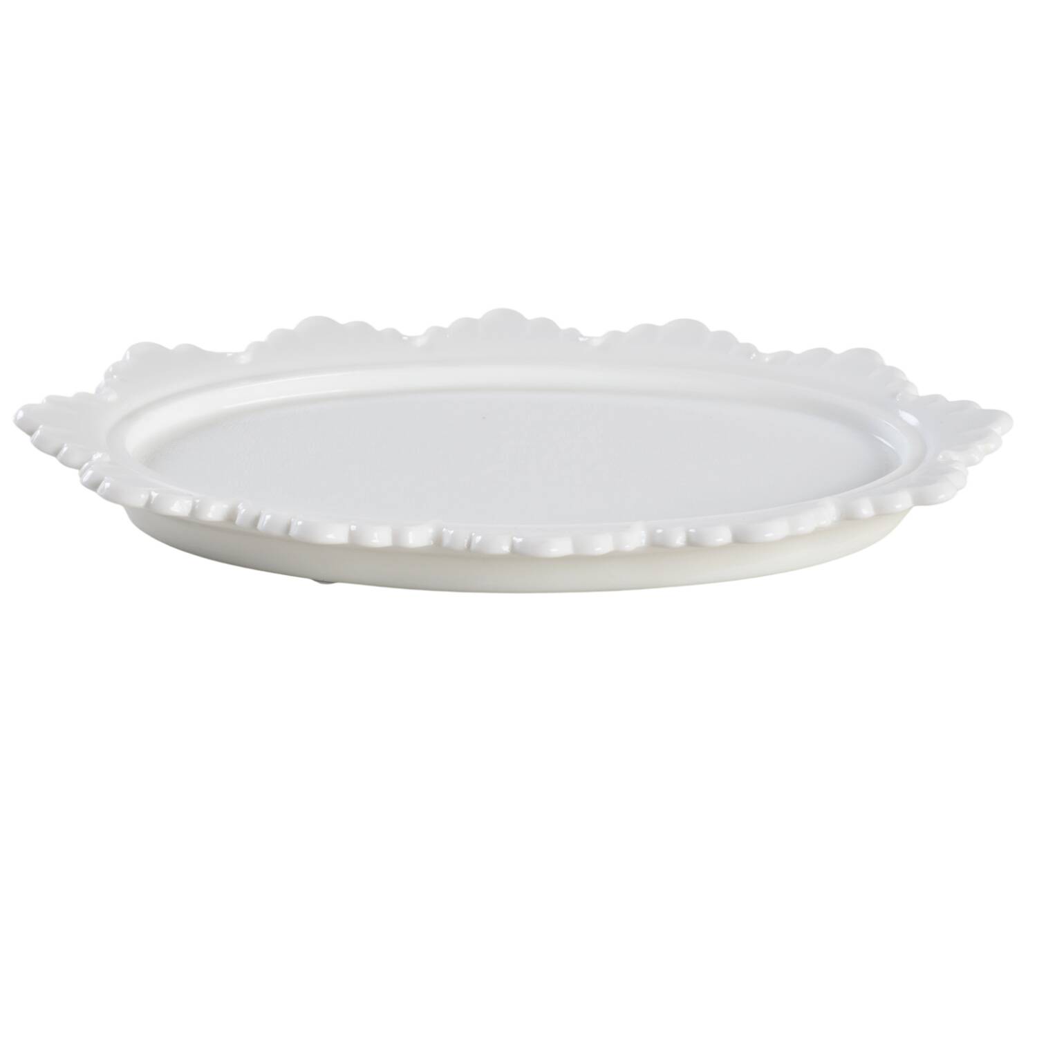 Hobnail Milk Glass 1/4 Pound Butter Dish, No Lid by Smith Glass -1