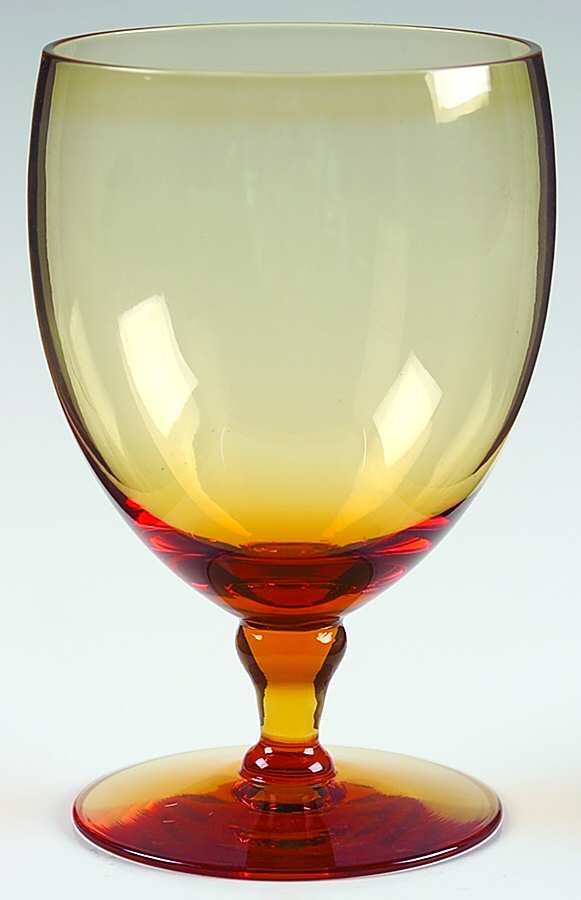 905-1-2 Amber Water Goblet by Seneca-1