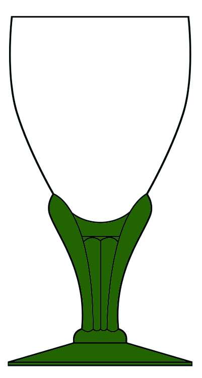 310 Green Water Goblet by Seneca-1