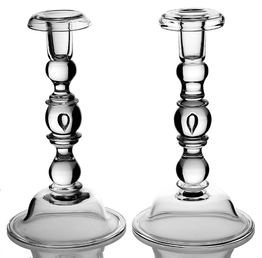Teardrop (Set of 2) 10" Single Candlestick by Steuben-1