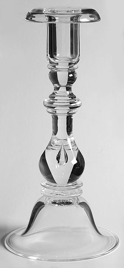Teardrop 8" Single Light Candlestick by Steuben-1
