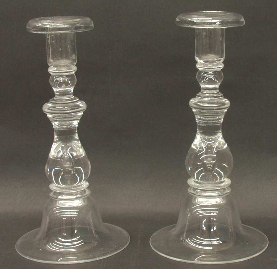 Teardrop (Set of 2) 8" Single Candlestick by Steuben-1