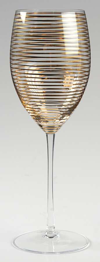 Echo Gold Wine Glass by Sasaki-1