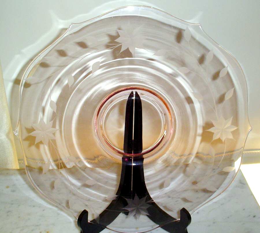 Xavier Pink 13" Service Plate by Standard Glass-1