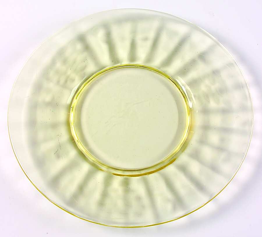 Grape Topaz (Yellow) Luncheon Plate by Standard Glass-1