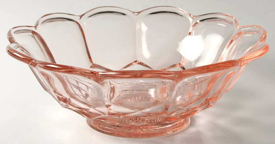 Dominion Pink 9" Flared Bowl by Smith Glass -1
