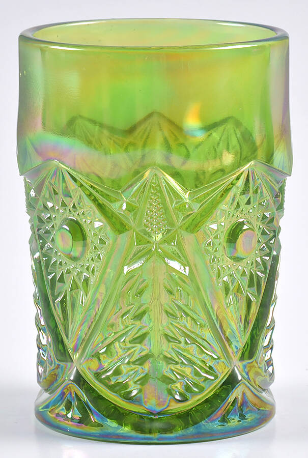 Valtec Lime Green Carnival 8 Oz Flat Tumbler by Smith Glass -1