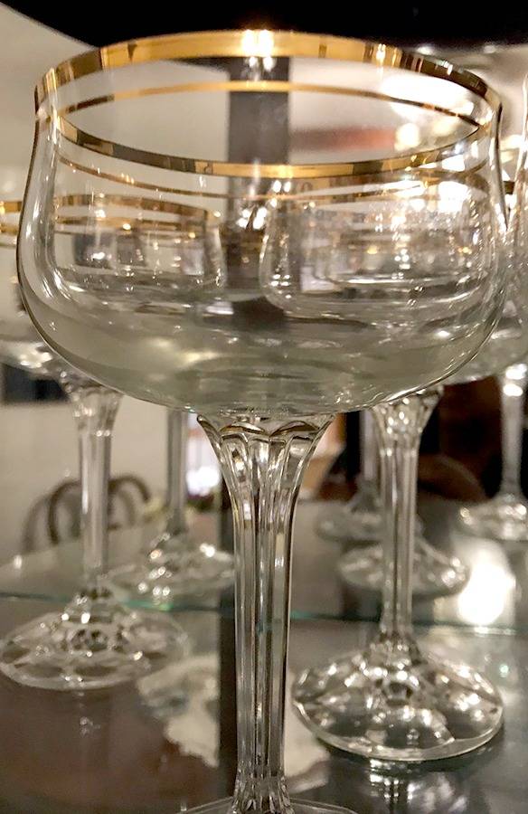 Royal Gold Champagne/Tall Sherbet by Society Crystal-1