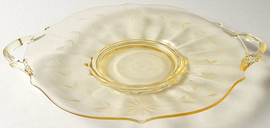 Martha Washington 11" Large Cake Plate by Standard Glass-1