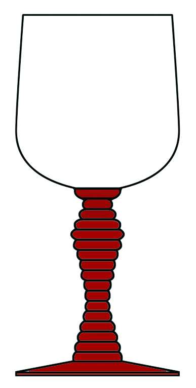 155 Ruby Water Goblet by Seneca-1