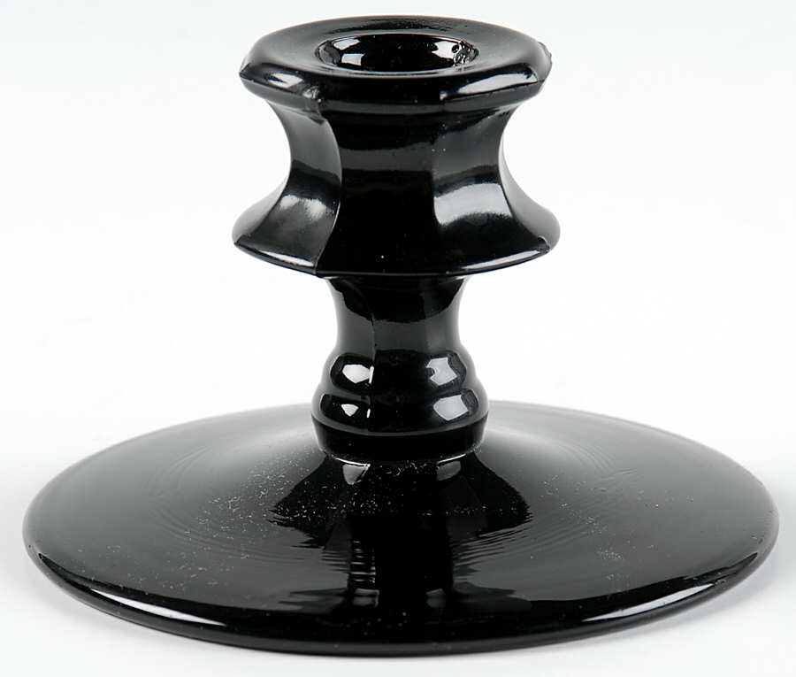1002 Black 3" Single Light Candlestick by Smith Glass -1