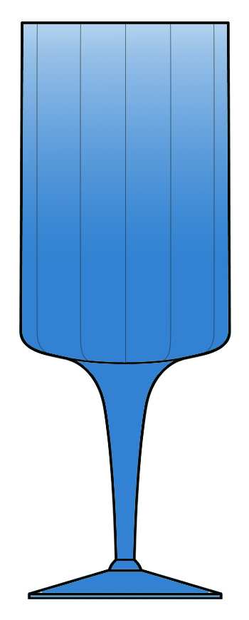 Nocturne Blue Water Goblet by Seneca-1