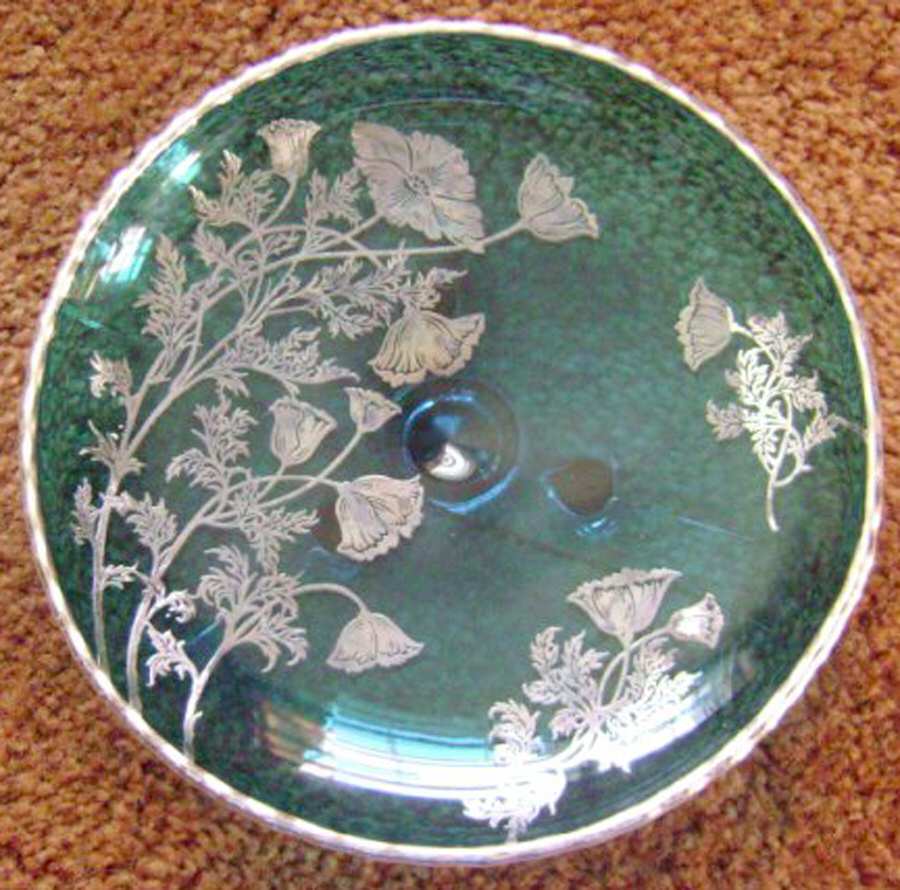 Flanders Peacock Blue Footed Bowl by Silver City-1
