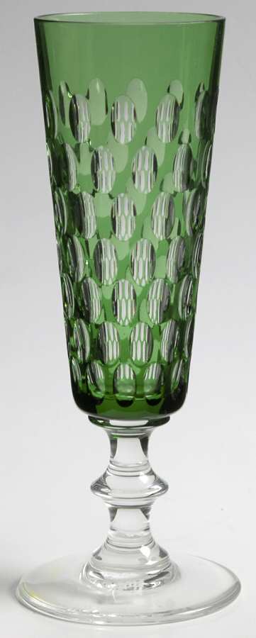 Cleopatre Green Fluted Champagne by St Louis-1