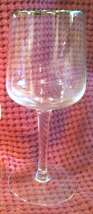 Classic Platinum Water Goblet by Society Crystal-1