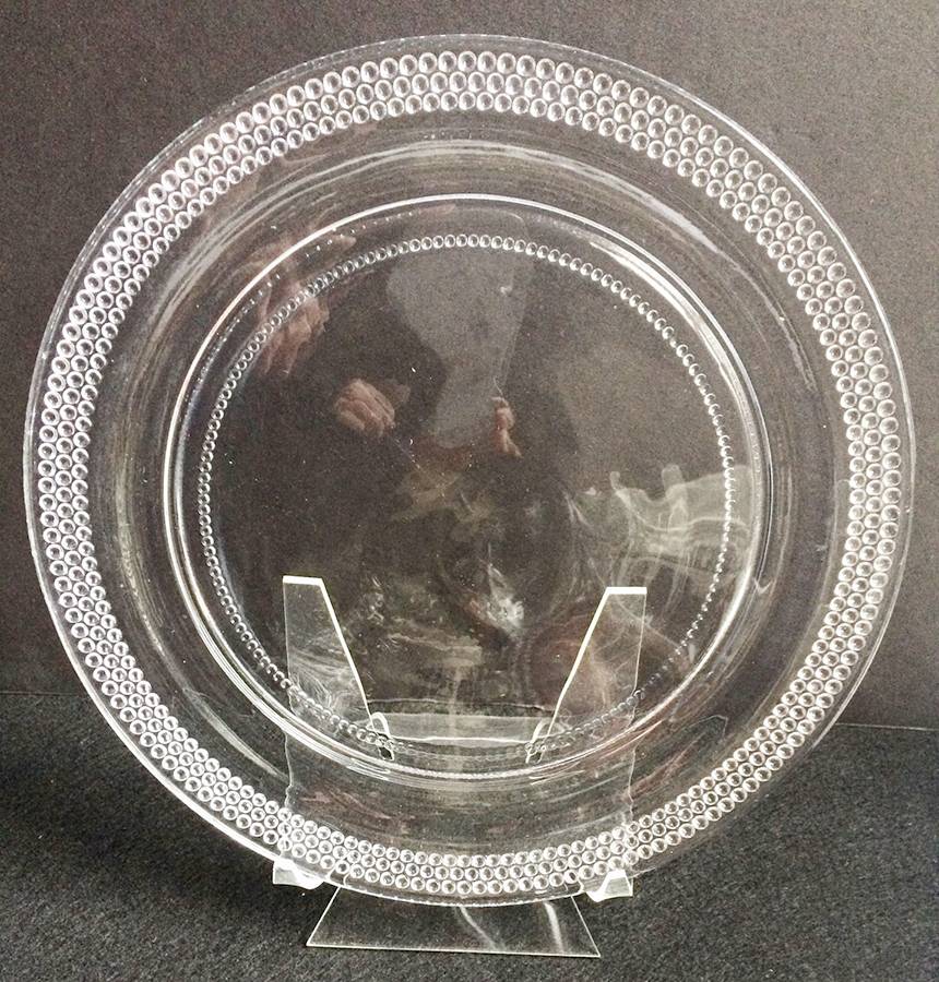 Tiny Hobnail Clear (#650) Dinner Plate by Smith Glass -1