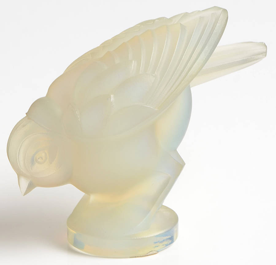 Animals & Figurines #A18 Medium Perched Bird by Sabino Glass-1