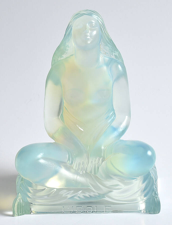 Animals & Figurines #ST178 L Idole Statue by Sabino Glass-1