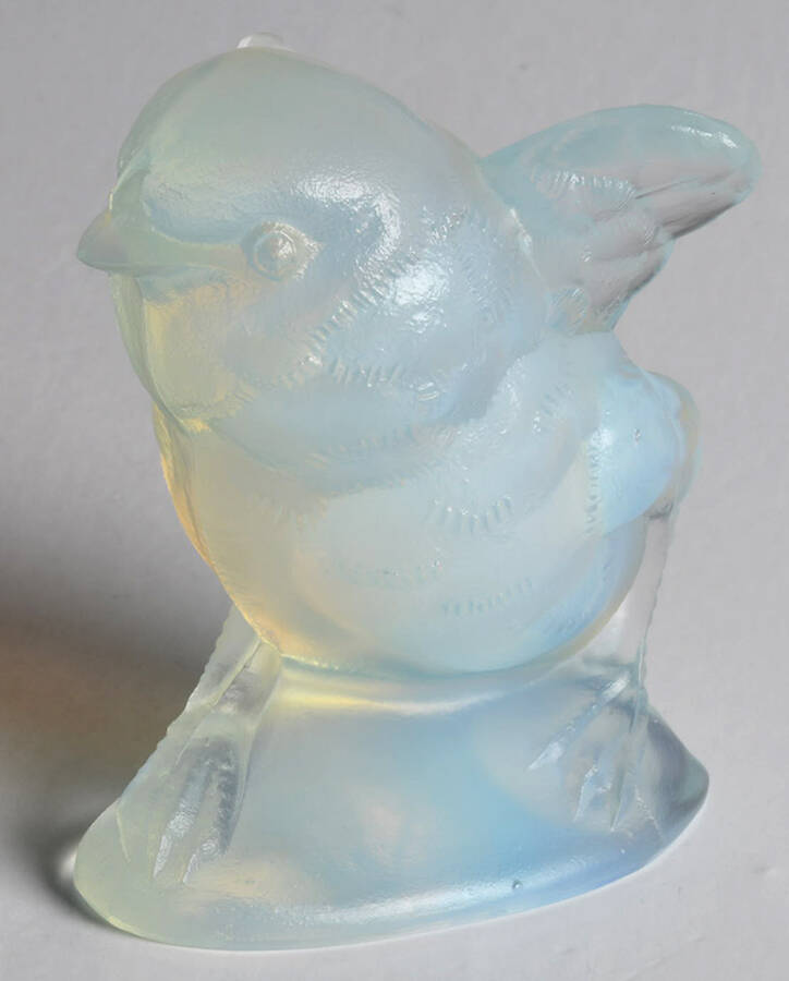 Animals & Figurines #A70 Jumping Baby Chick "Lirrite" by Sabino Glass-1