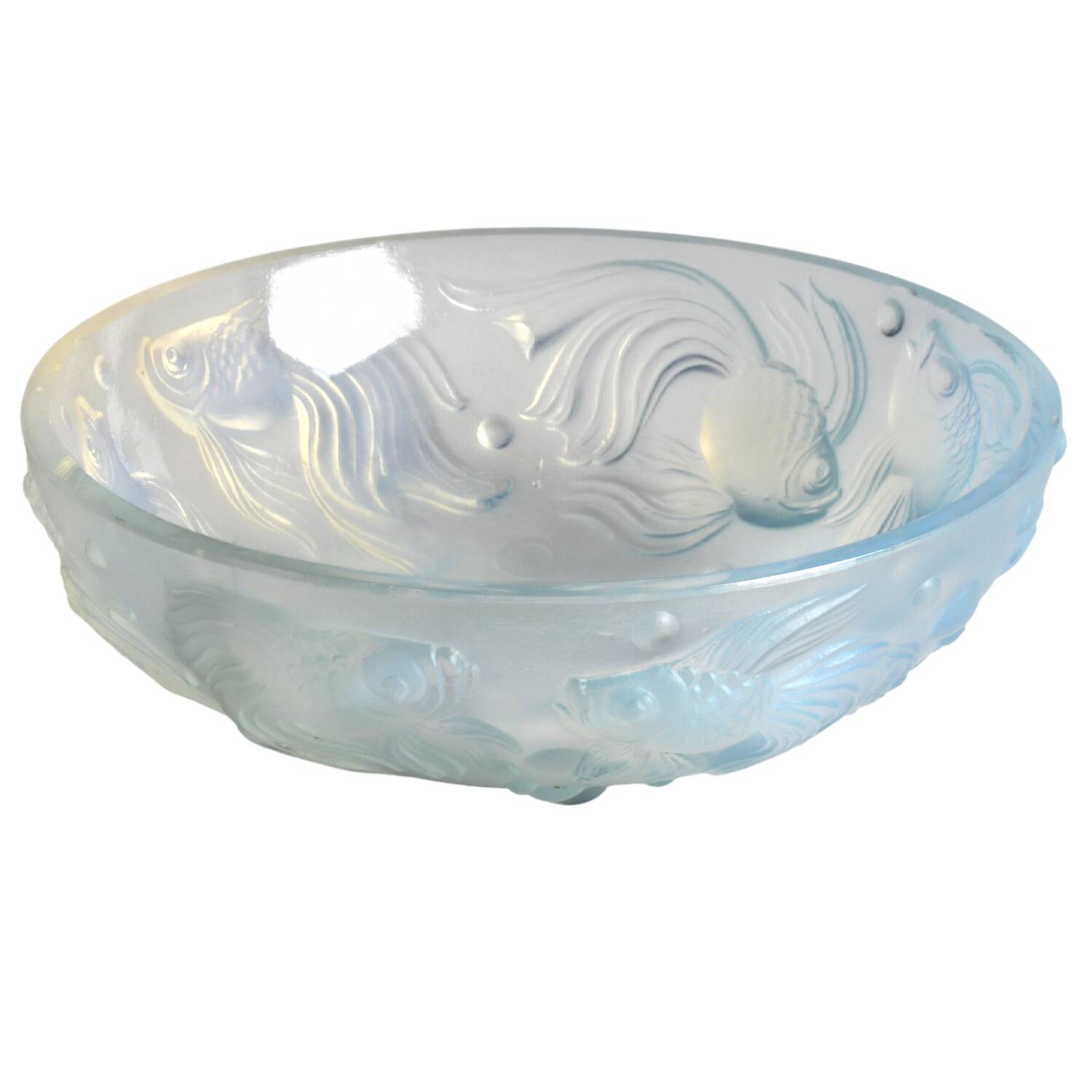 Animals & Figurines #T20 Fish Bowl by Sabino Glass-1