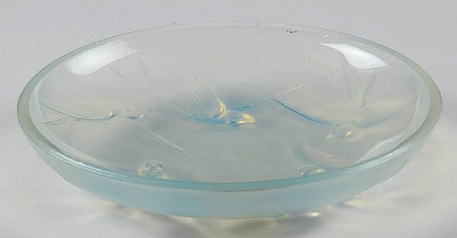 Animals & Figurines #T79 Medium Swallow Tray by Sabino Glass-1