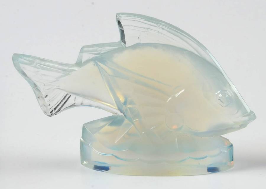 Animals & Figurines #F4 Medium Poisson Barbarin Fish by Sabino Glass-1