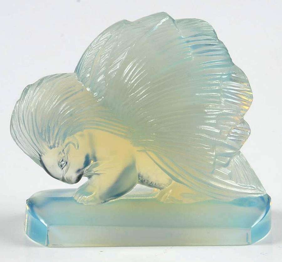 Animals & Figurines #F138 Medium "Porc Epic" Porcupine by Sabino Glass-1