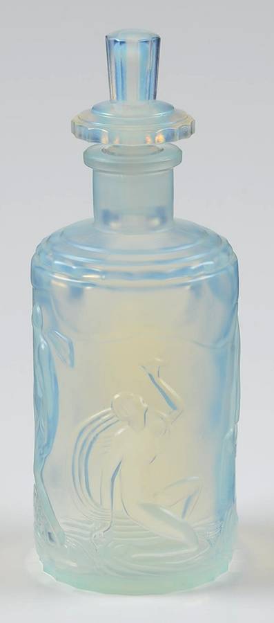 Animals & Figurines #PF146 Medium Frivolites Perfume Bottle by Sabino Glass-1