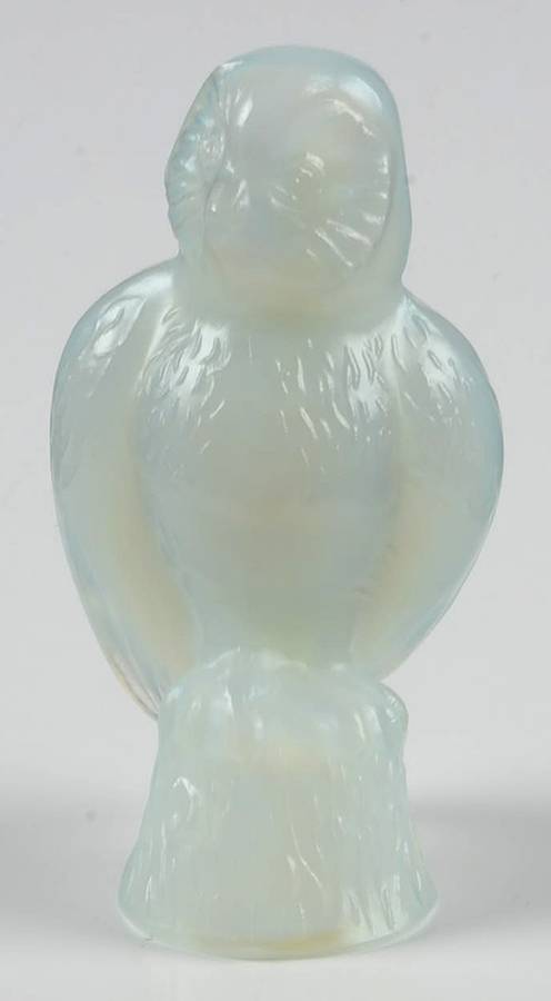Animals & Figurines #F76 Medium "Hibou" Owl by Sabino Glass-1