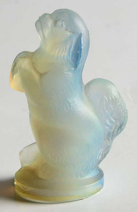Animals & Figurines #A65 Small Pekingnese Dog by Sabino Glass-1