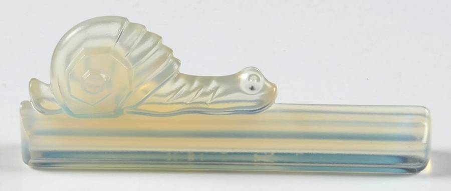 Animals & Figurines #KN103 Snail Knife Rest by Sabino Glass-1