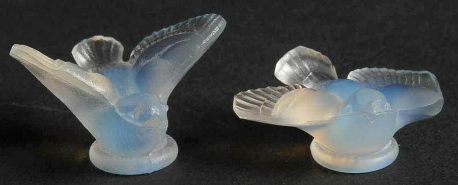 Animals & Figurines #A49 & #A50 Mini Bird Pair by Sabino Glass-1