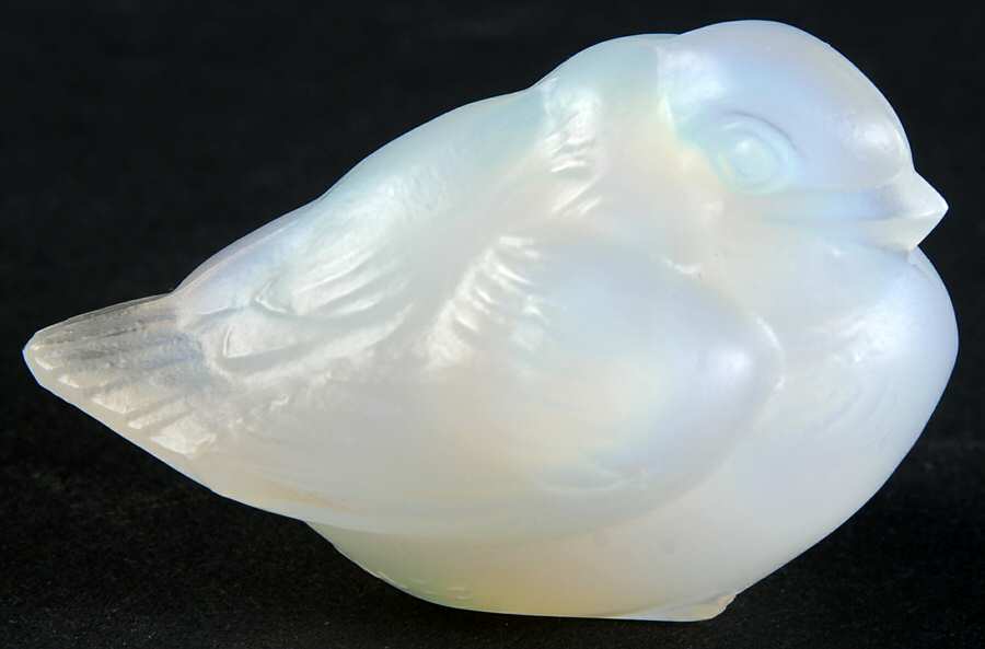 Animals & Figurines #A27 Small Happy Bird "Oiseau Content" by Sabino Glass-1