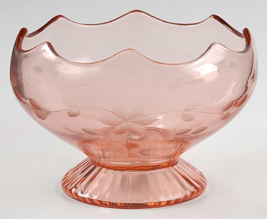 Norwood Pink 6" Cupped Bowl by Standard Glass-1