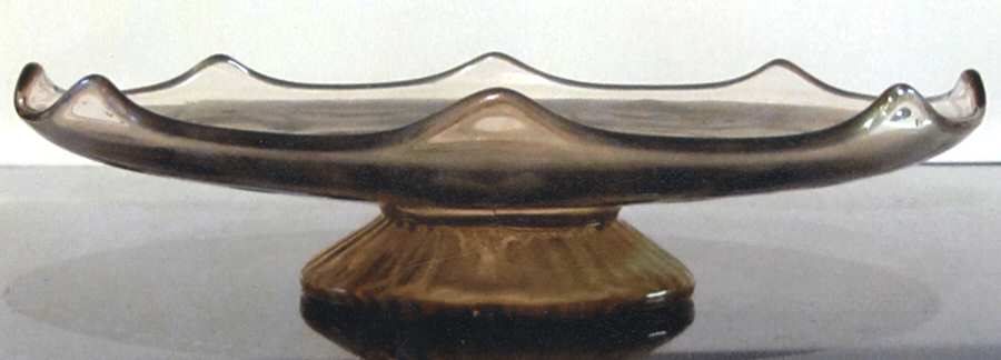 Norwood Pink Footed Compote by Standard Glass-1