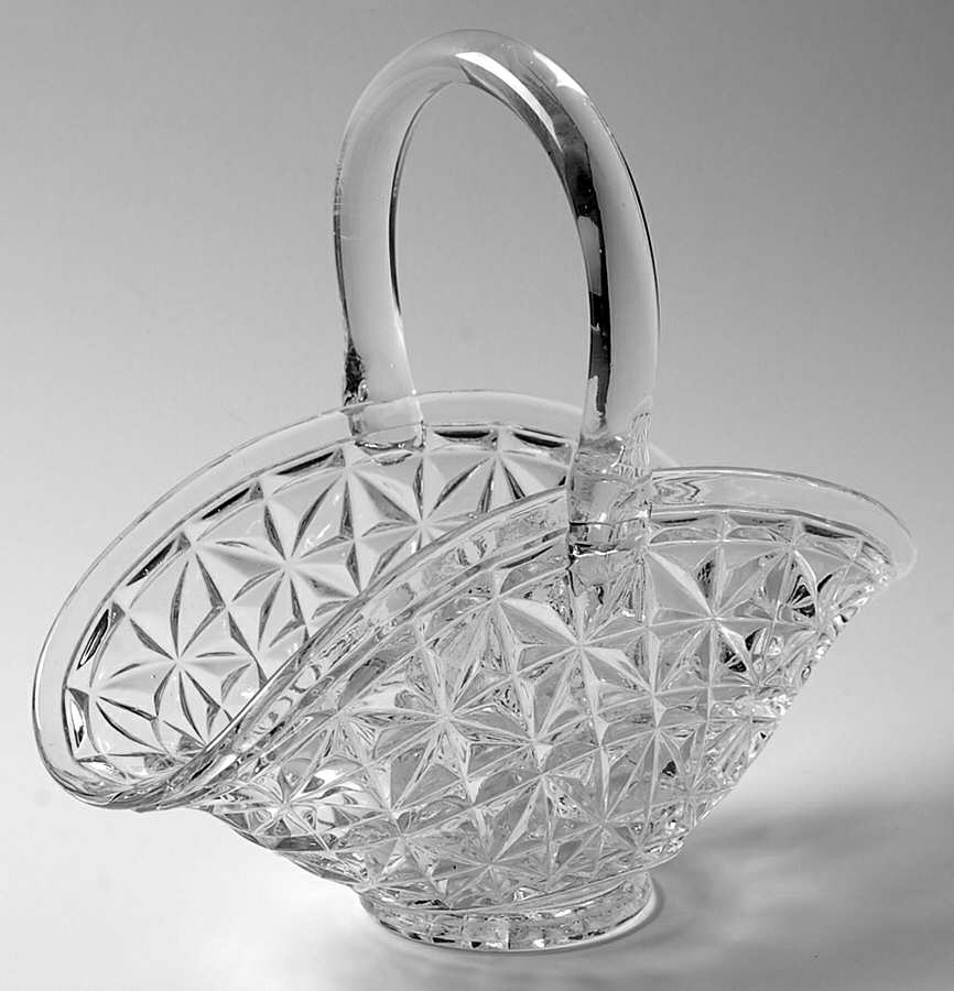 Solitaire (Various Colors) 8" Basket by Smith Glass -1