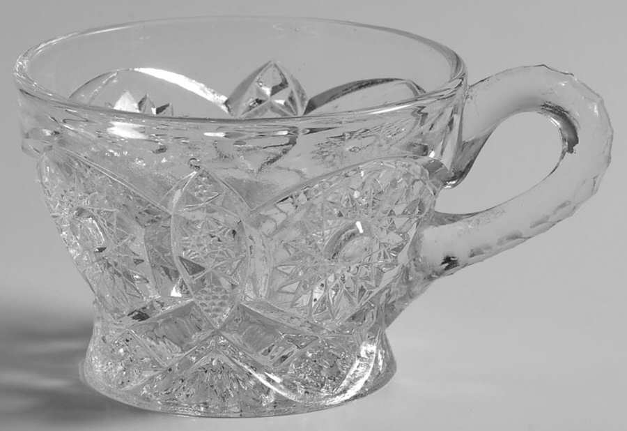 Hobstar Clear Punch Cup by Smith Glass -1