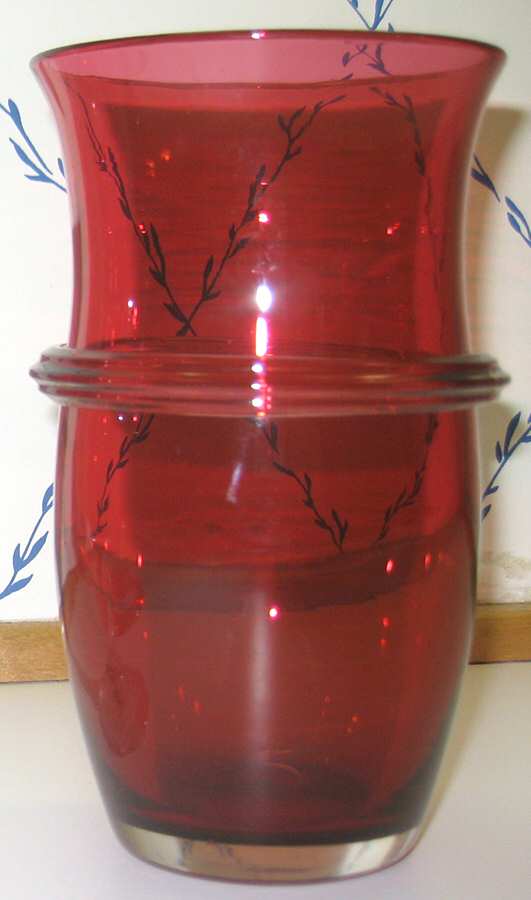 6364 Cranberry Flat Iced Tea by Steuben-1