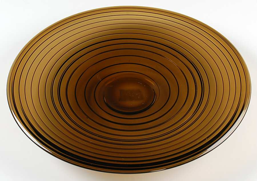 Kyoto Bronze Stripe 14" Round Platter by Sasaki-1