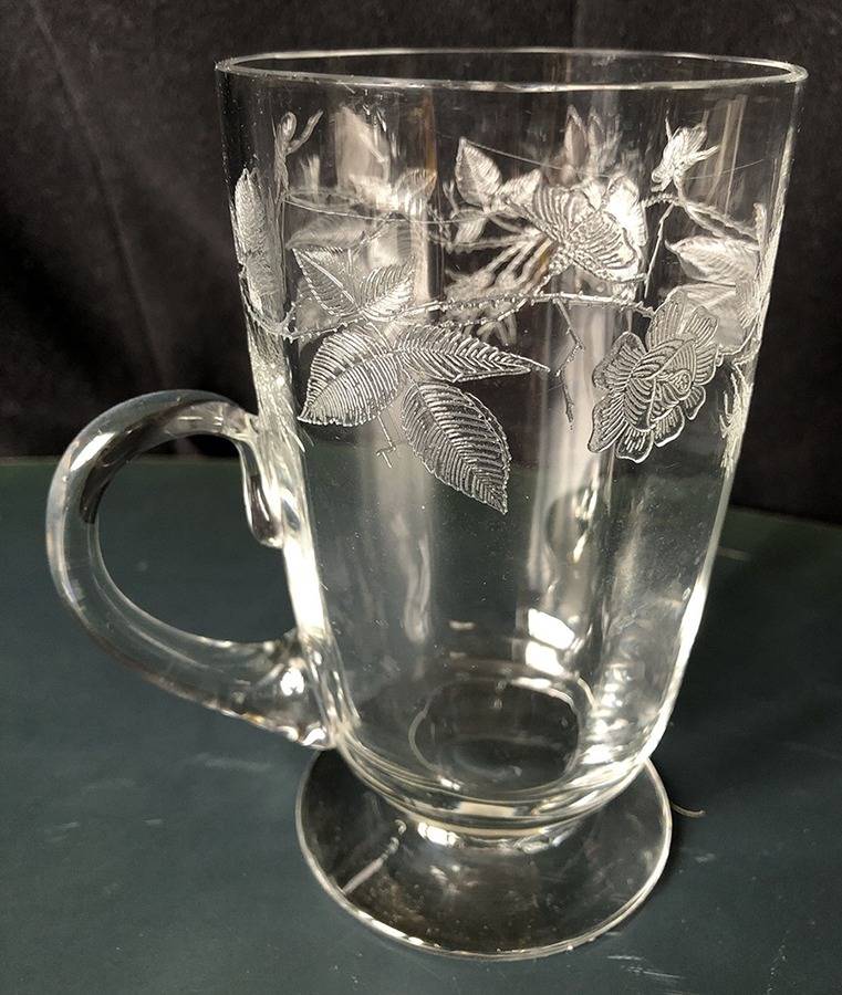 Rose (Stem 301) Handled Footed Ice Tea by Seneca-1