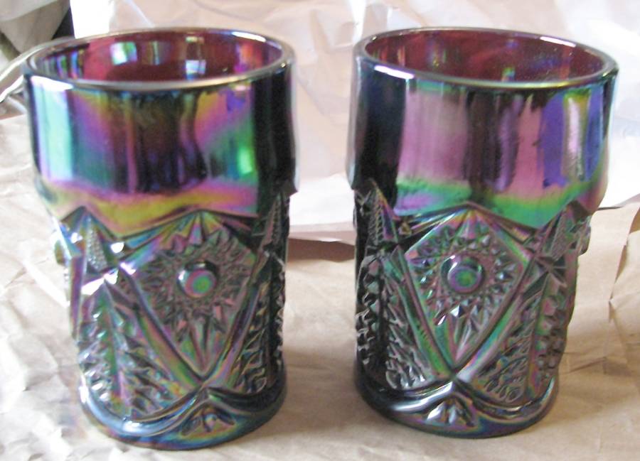 Valtec Amethyst Carnival Flat Tumbler by Smith Glass -1
