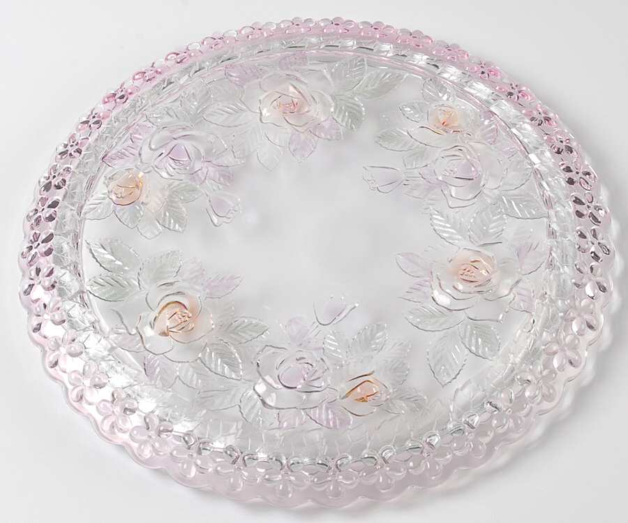 Beauty Rose Footed Cake Plate by Studio Nova-1