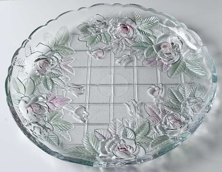 Beauty Rose 14" Sandwich Plate by Studio Nova-1