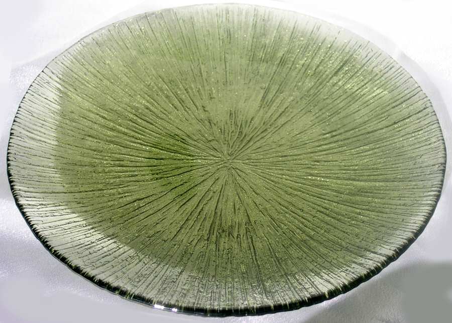 Rain Glass Green 7" Salad Plate by Sasaki-1