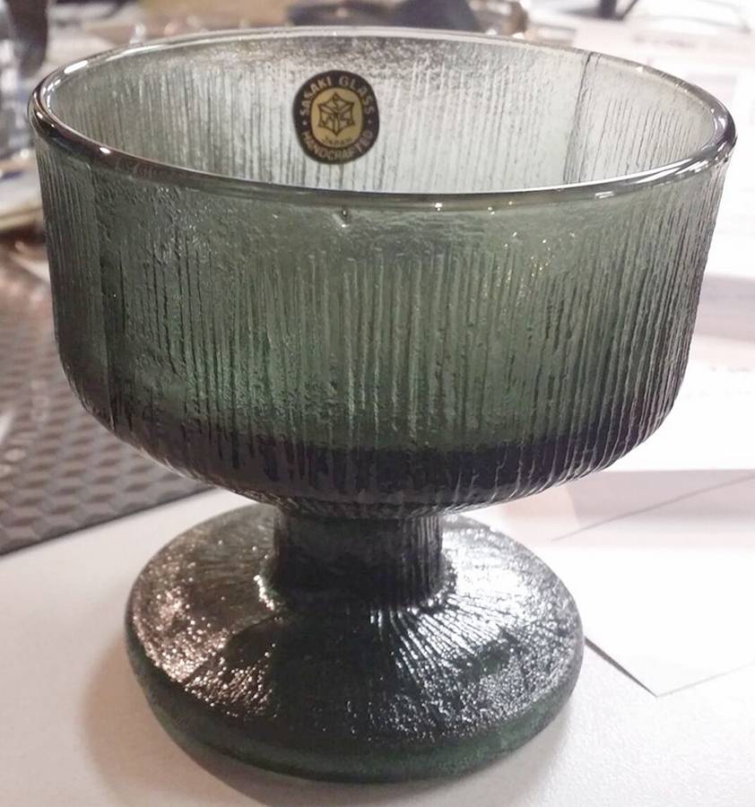 Rain Glass Green Champagne/Tall Sherbet by Sasaki-1
